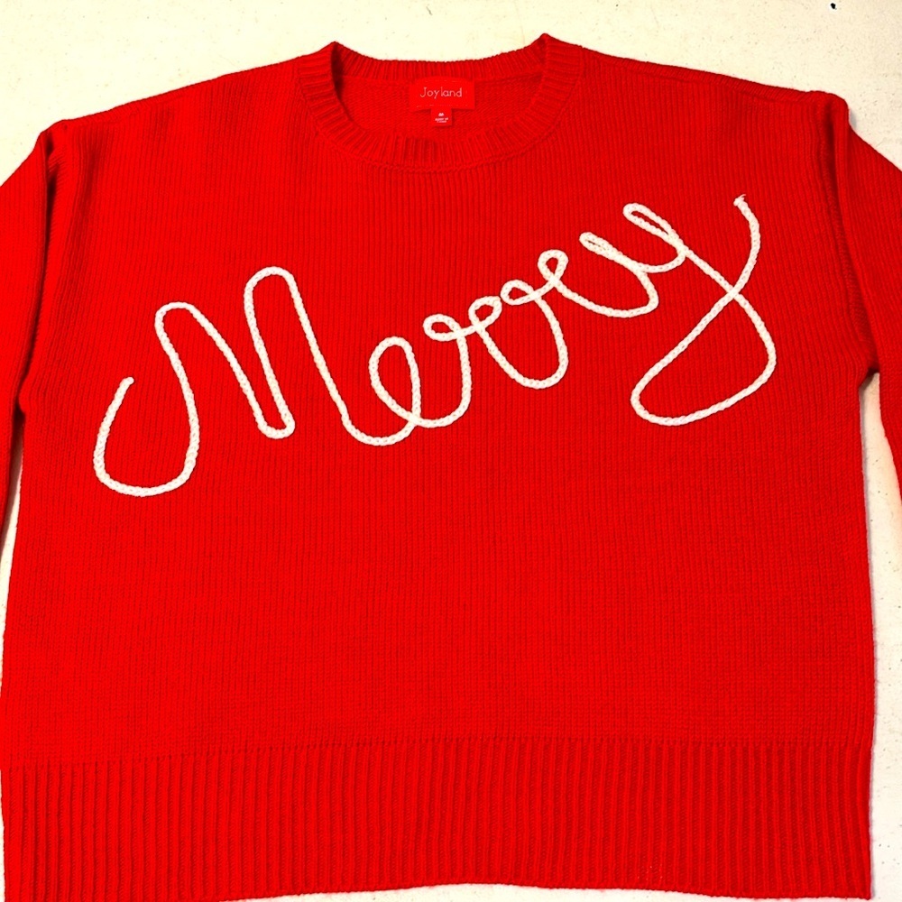 “Merry” Joyland medium cable knit sweater